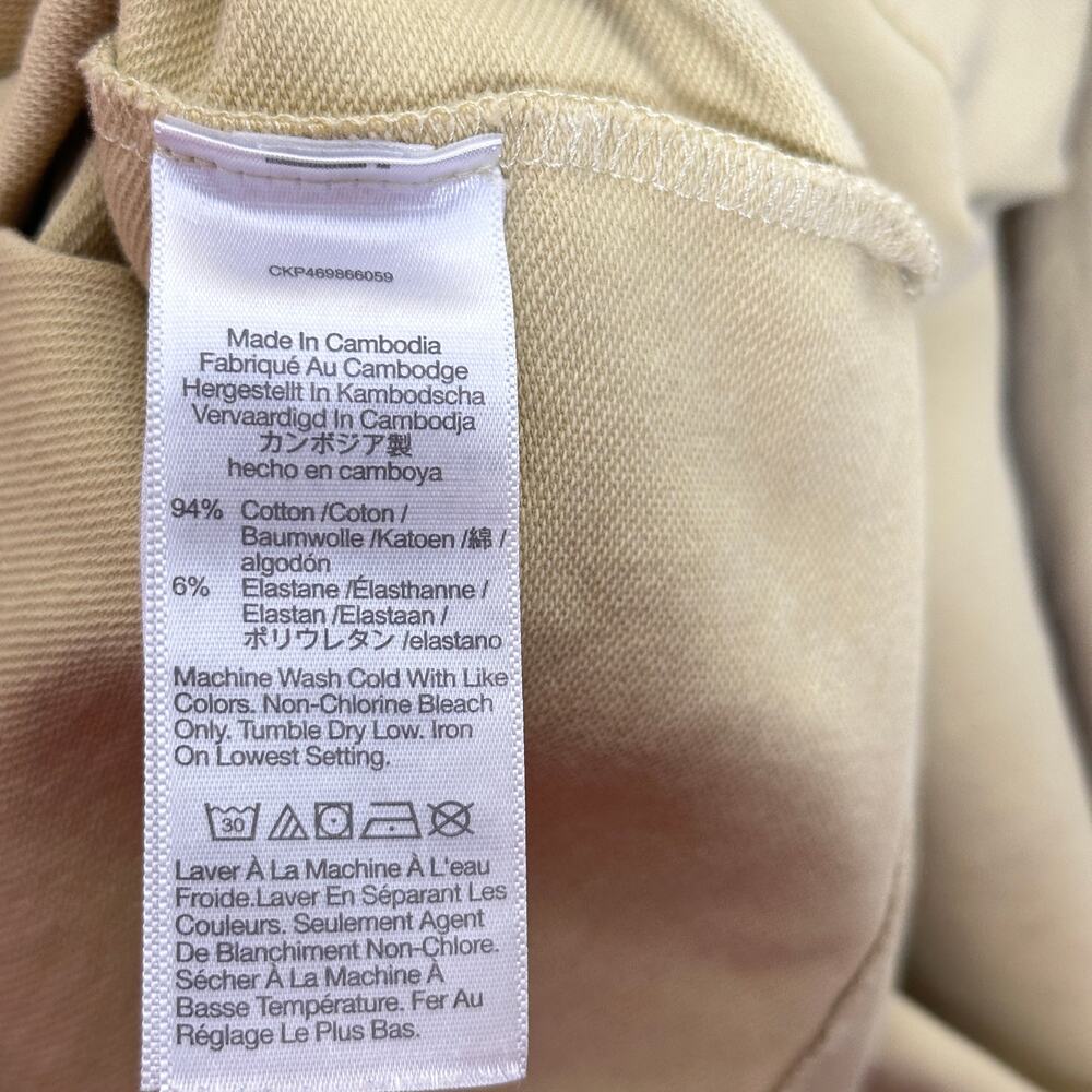 MADEWELL Structured Terry Longline Coat Pale Lichen Yellow Tan Sz M $128 {3P49} - Picture 5 of 6